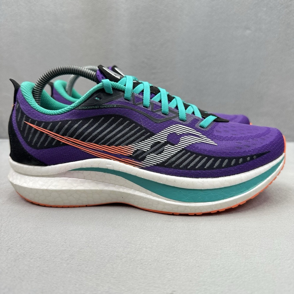 Womens Size 10 Saucony Endorphin Speed 2 Shoes Purple Athletic Running Sneakers